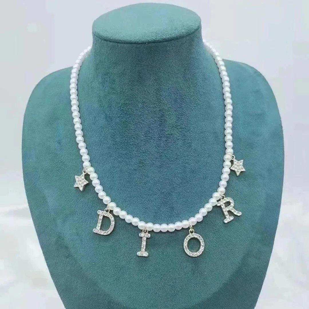 Pearl Letter Necklace — photo 3