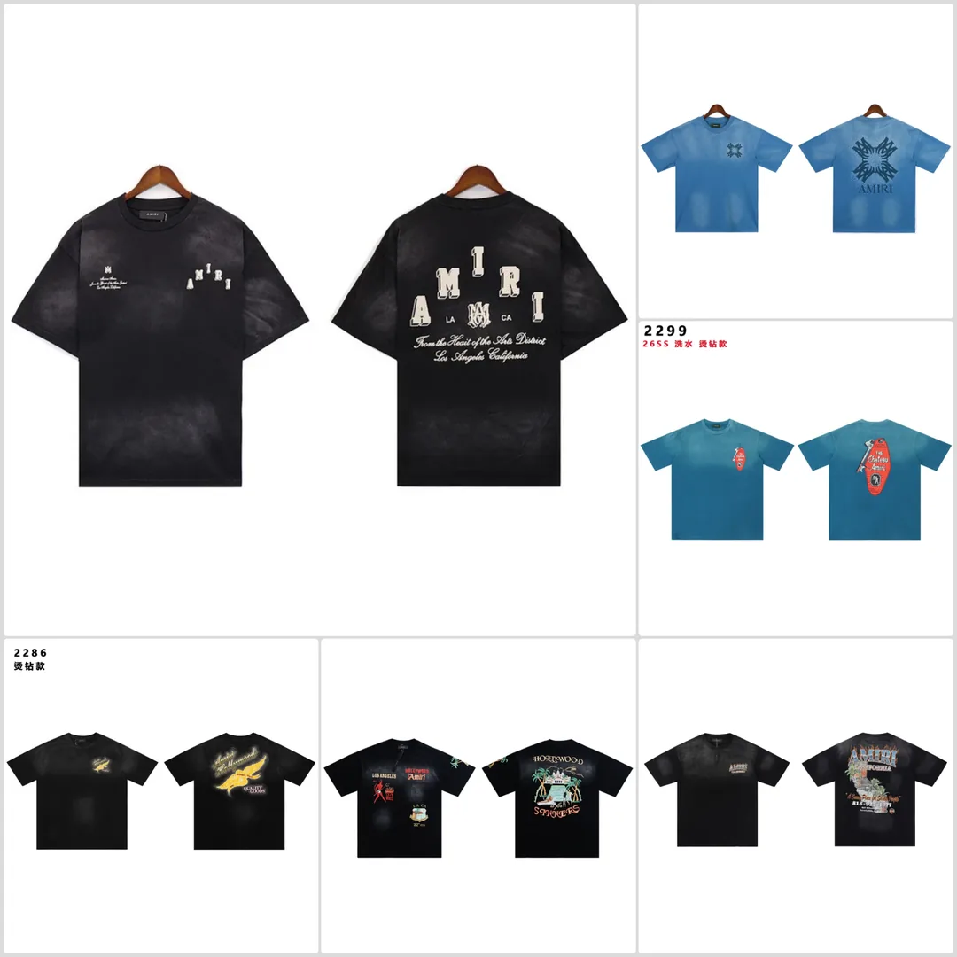 Amiri Washed Embroidered Cotton T-Shirt