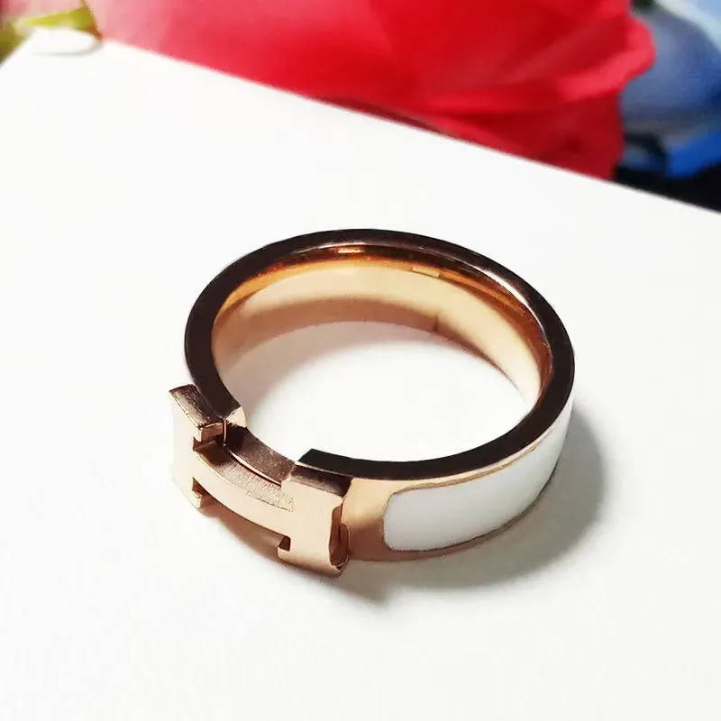 Enamel Couple Rings