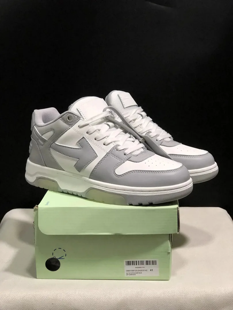 Off-White Out Of Office White Color-Block Platform Sneakers — Photo 5