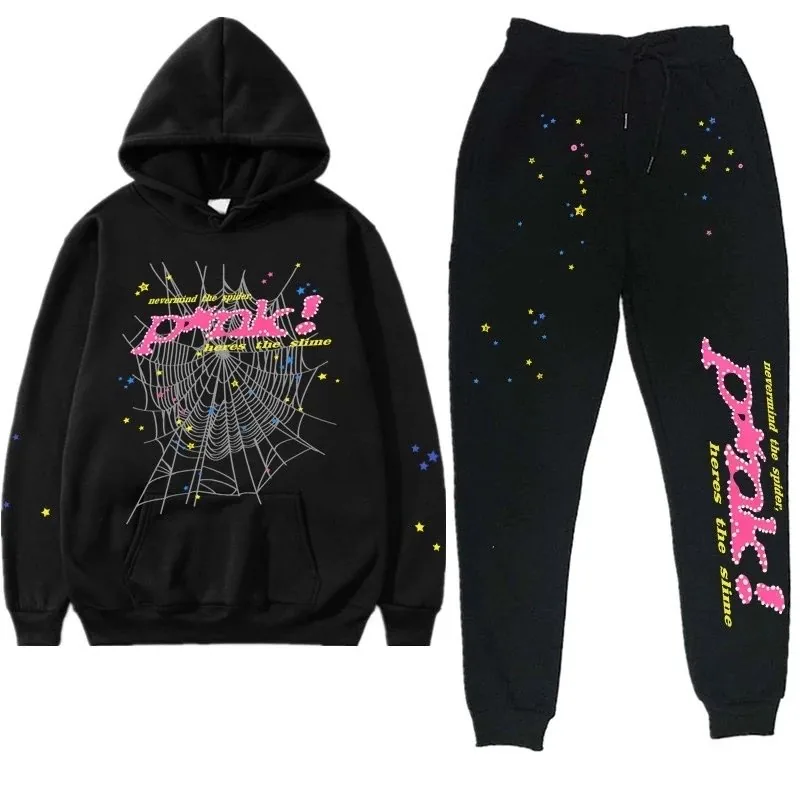 Sp5der Print Hoodie Set — Photo 8