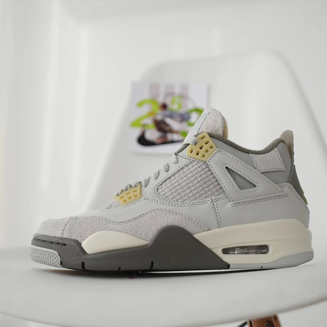 Jordan 4 Grey Basic Trainers — QC