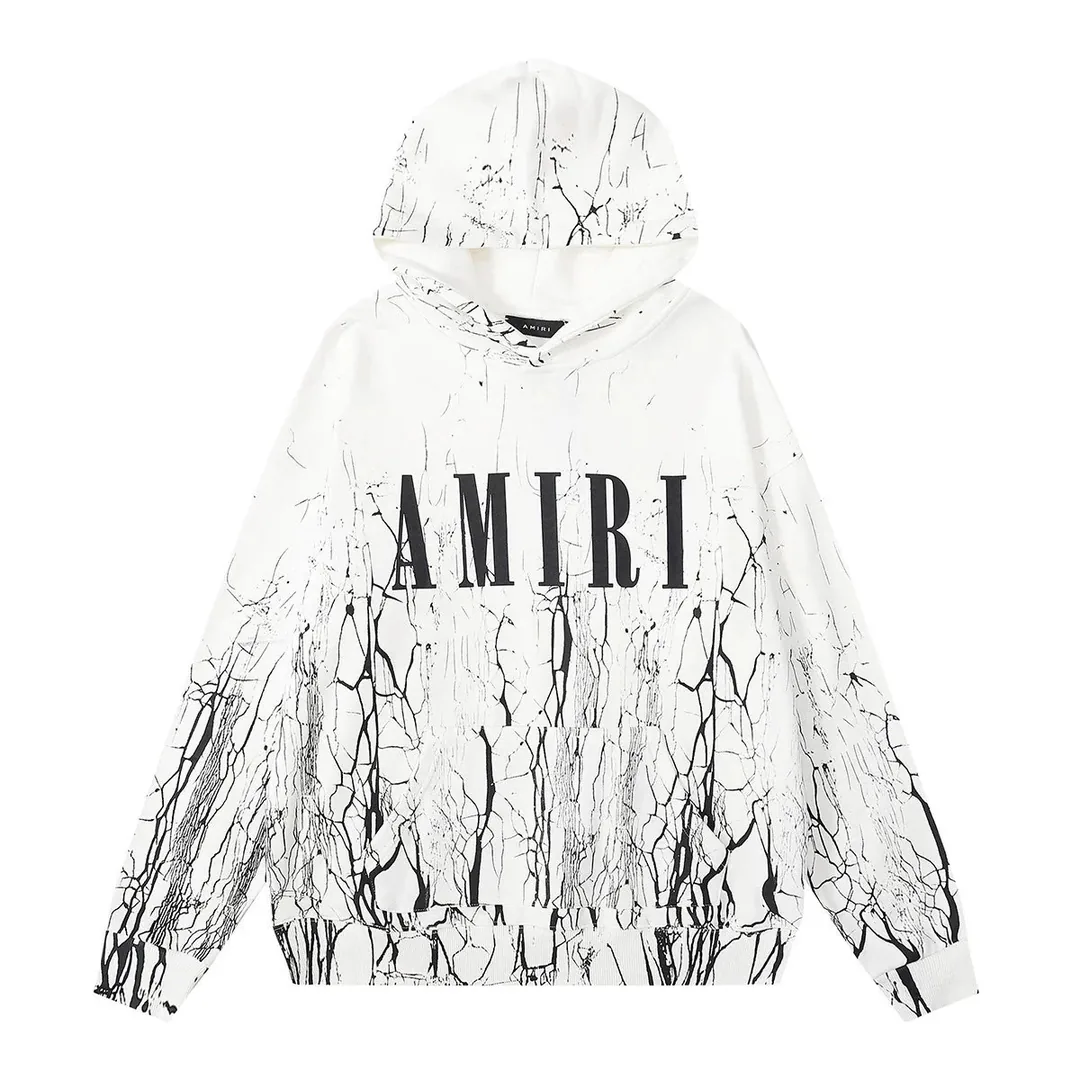 Amiri Cracked Logo Print Cotton Hoodie — photo 3