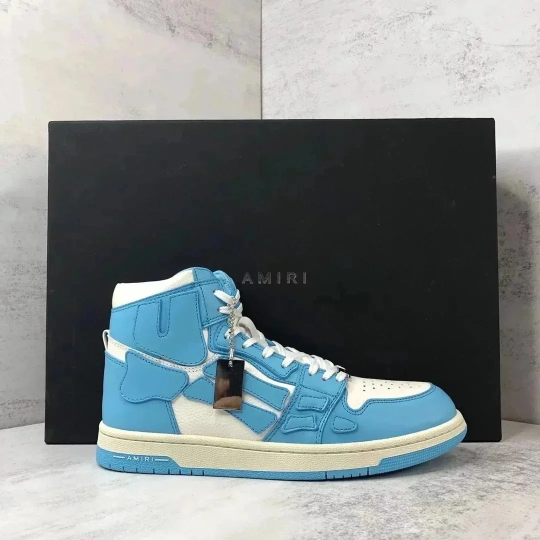 Amiri Skel-Top Low Blue White Runners — photo 10