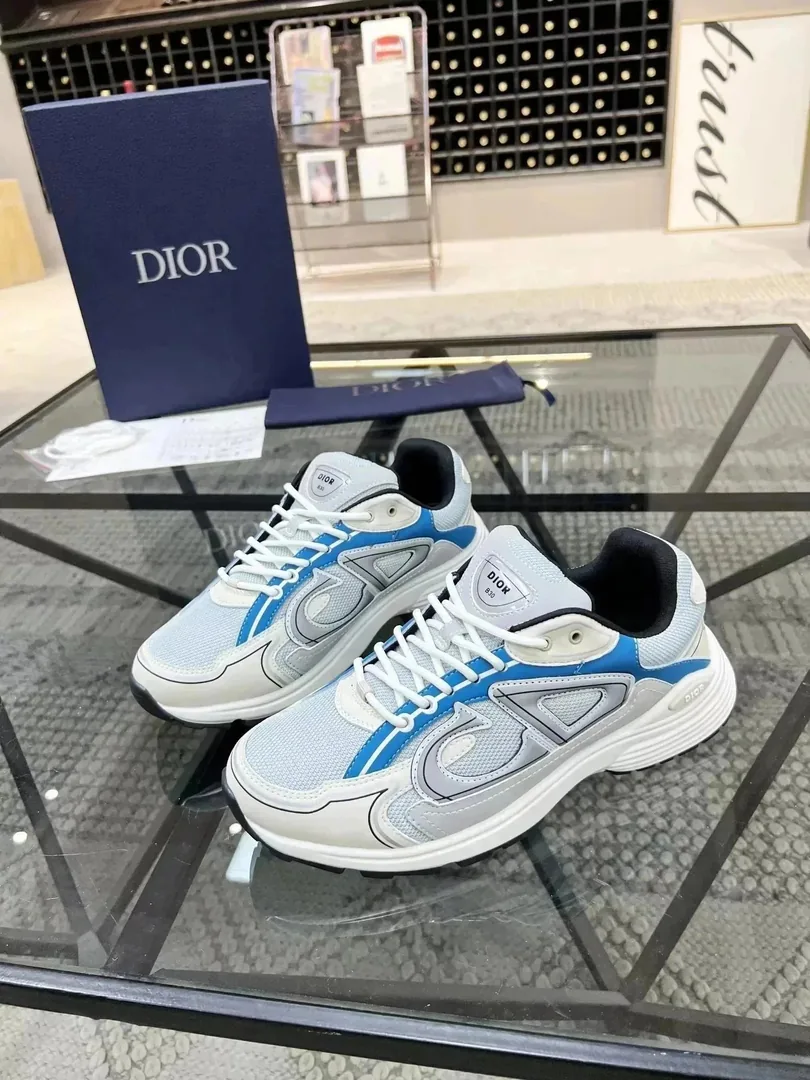Dior B30 Grey Lace-Up Trainers — Photo 9