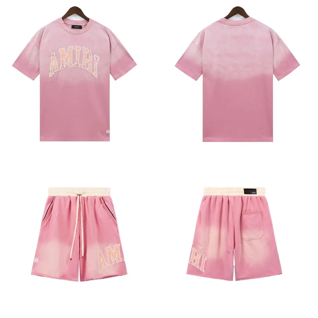 Amiri Letter Patch Tee Shorts Set — QC