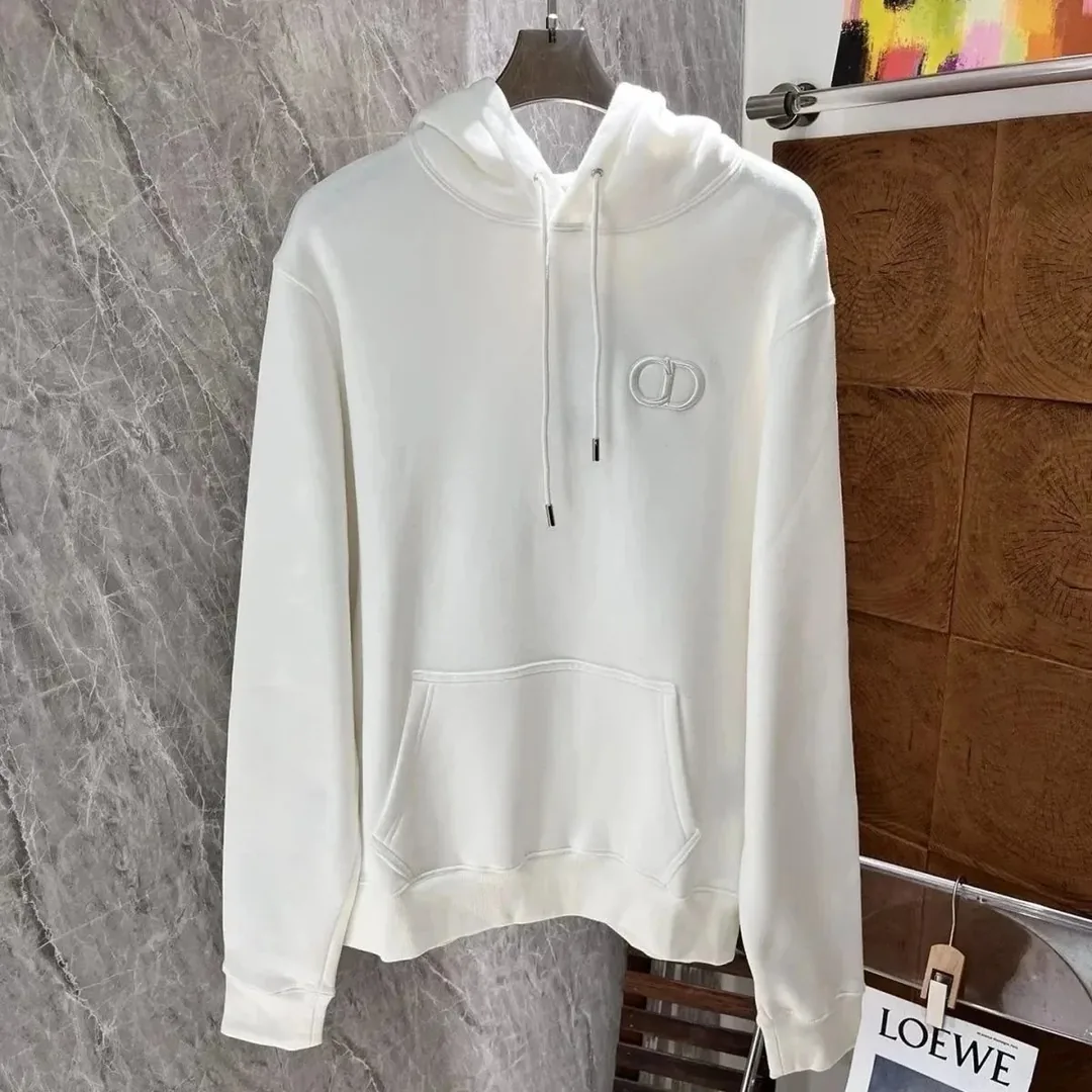 Dior CD Logo Khaki Hoodie — QC