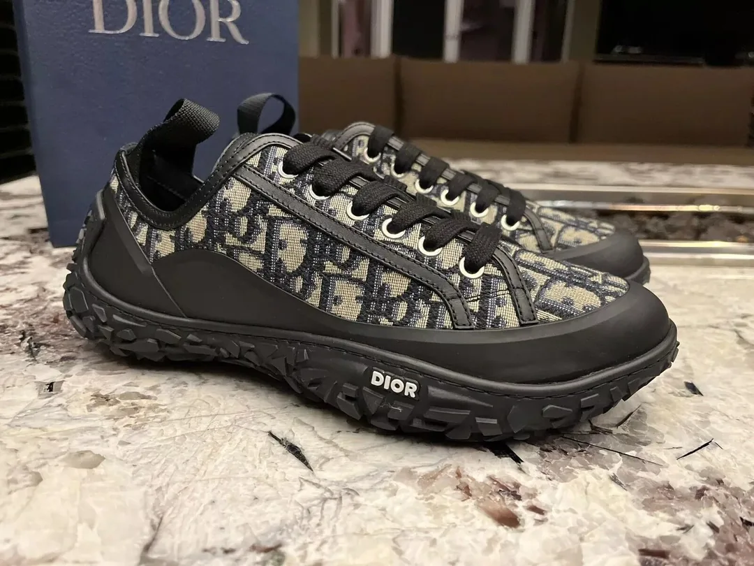 Dior Brown B-28 High-Top Sneakers — photo 11