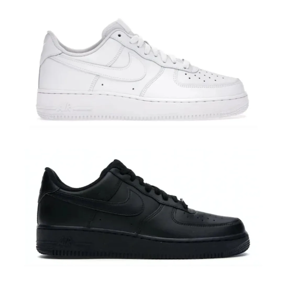Nike Air Force 1 White Lace-Up Sneakers