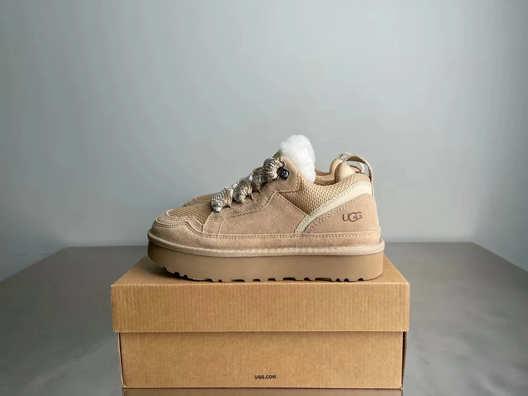 UGG Lowmel Brown Shearling Snow Boots — photo 2
