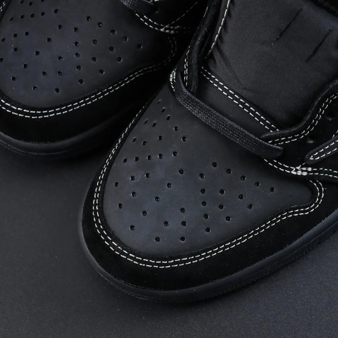 Jordan 1 Low Black Phantom Sneakers — Photo 7