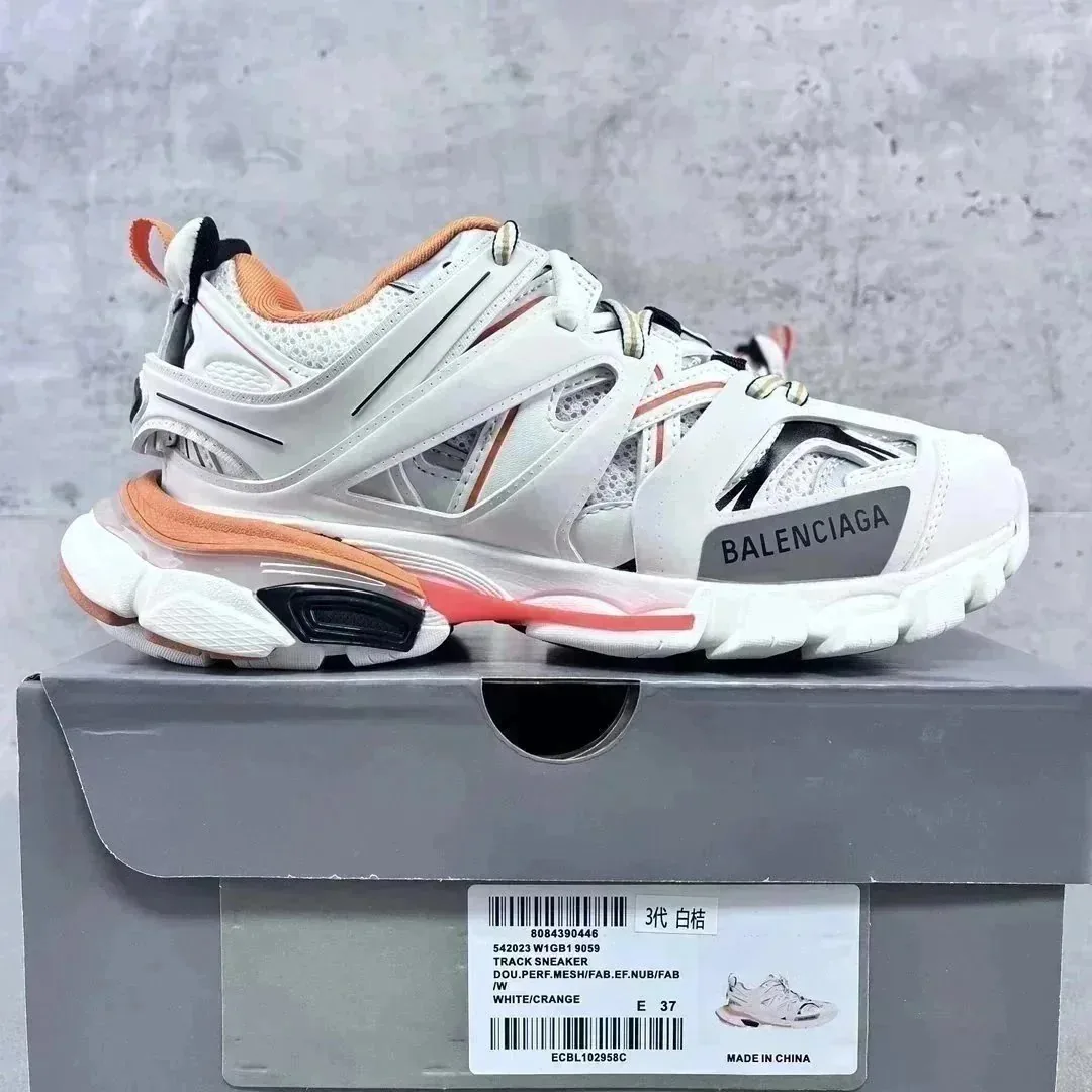 Balenciaga Track White Athletic Sneakers — Photo 5