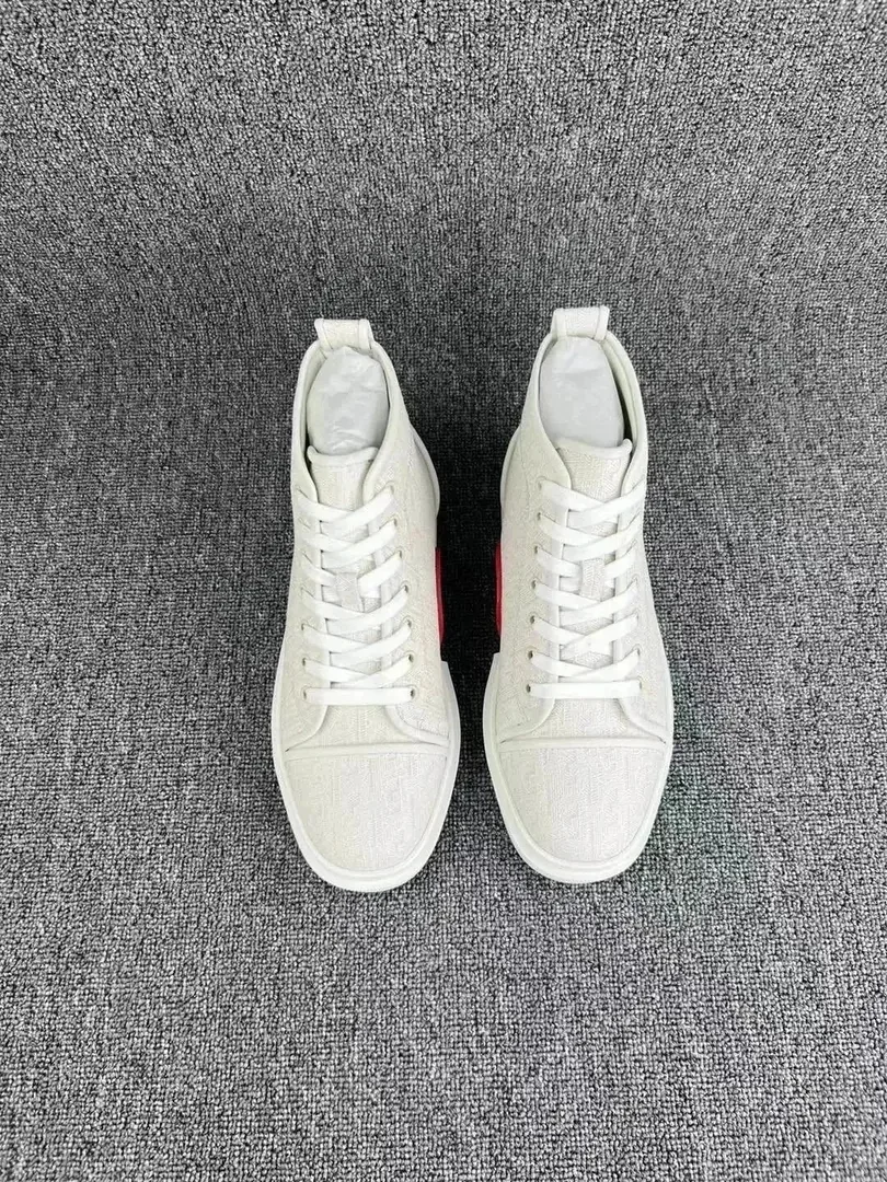Christian Louboutin White Zip-Up Sneakers — QC