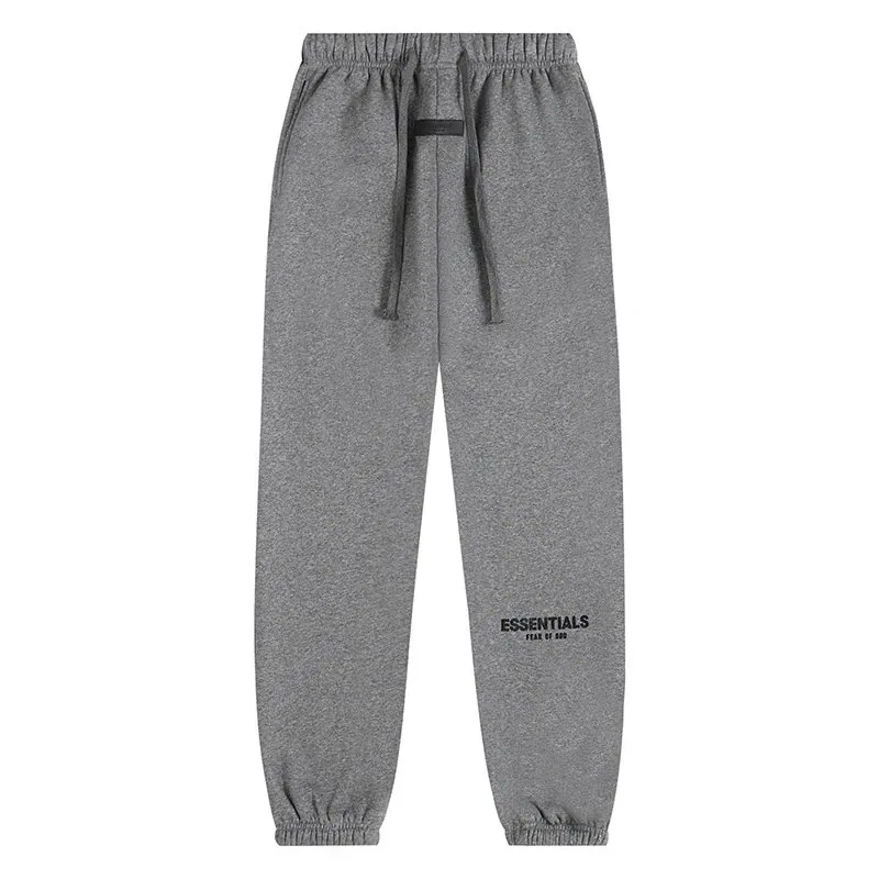 Essentials Flocked Letter Fleece Hoodie Set — Photo 12