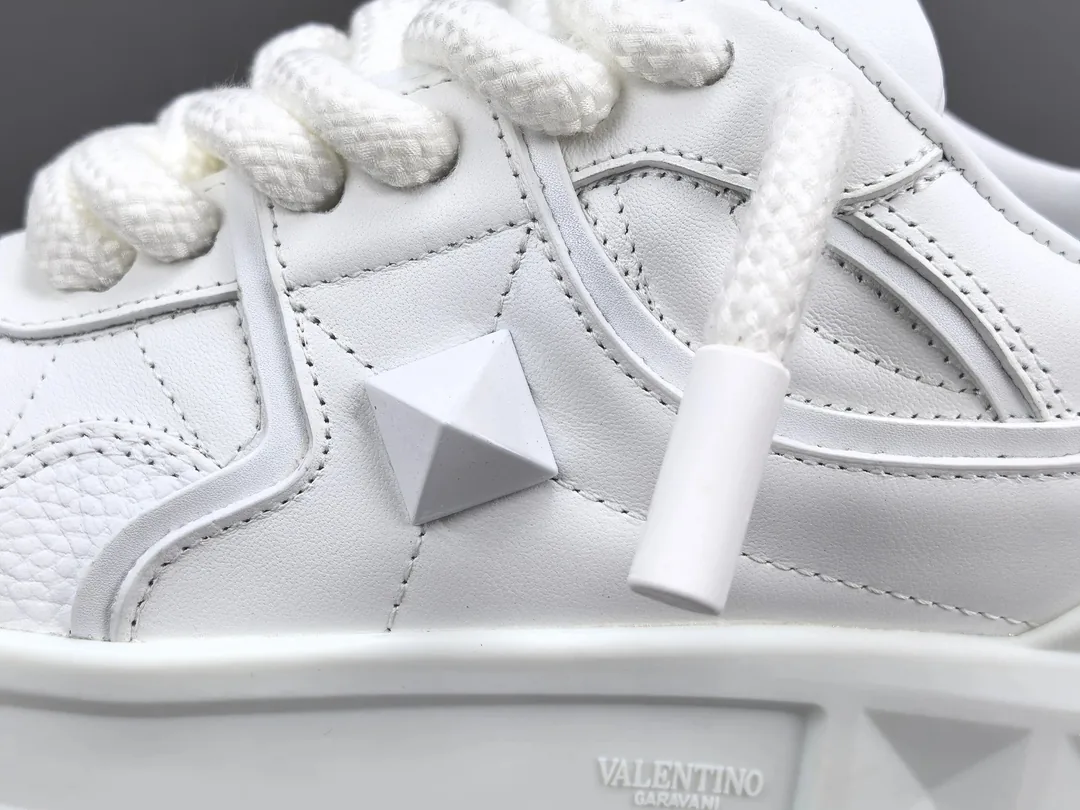 Valentino Black White Stud Sneakers — photo 9