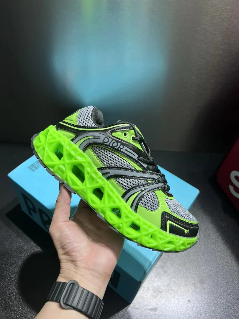 Dior B35 Capsule Cutout Mesh Sneakers — QC