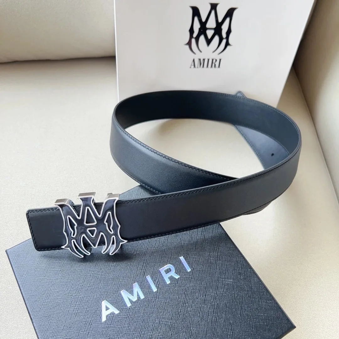 Amiri Double-Sided Leather Belt — Photo 7