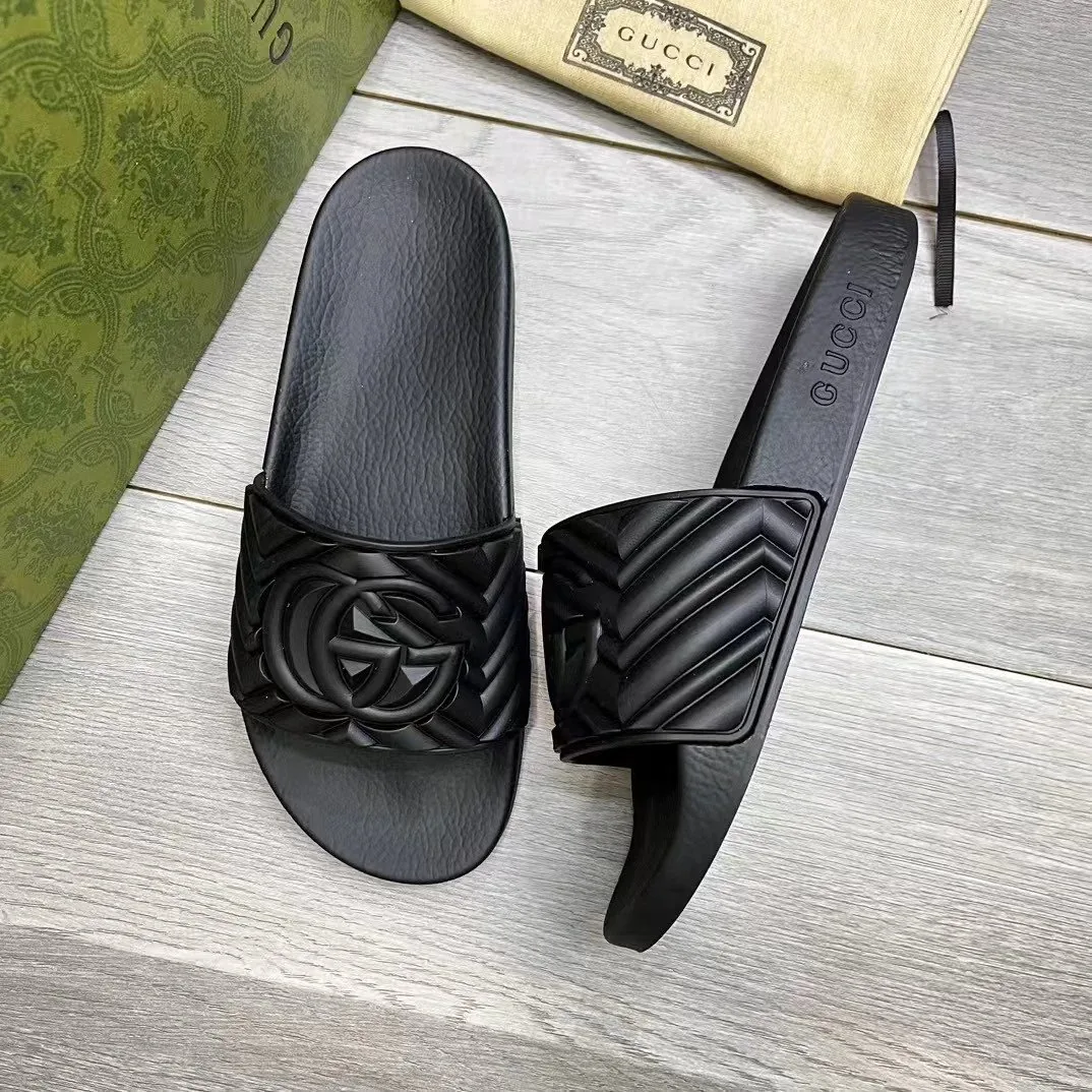 Gucci Double G Matelasse Rubber Slide Sandal — photo 6