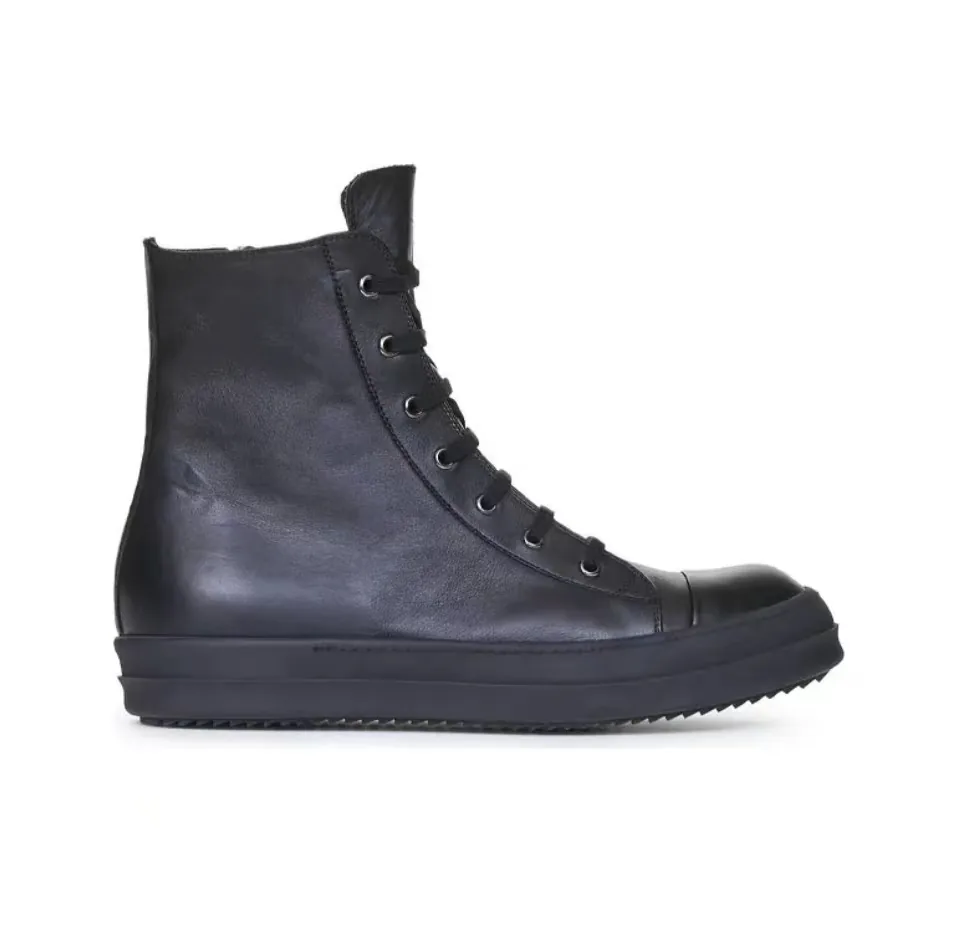 Rick Owens Ramones Black High-Tops — Photo 7