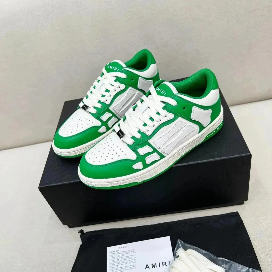 Amiri MA-1 Green White Running Shoes — Photo 13