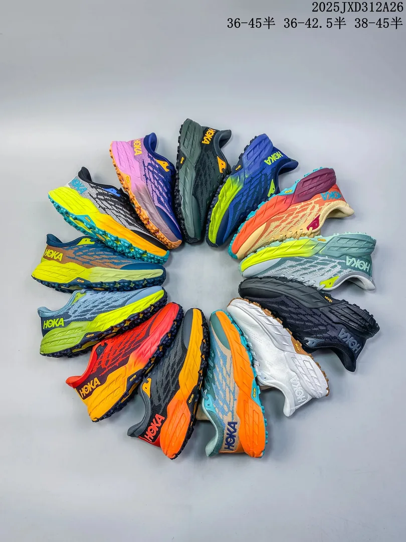 Hoka Speedgoat 5 Black Mesh GOAT Sneakers — QC