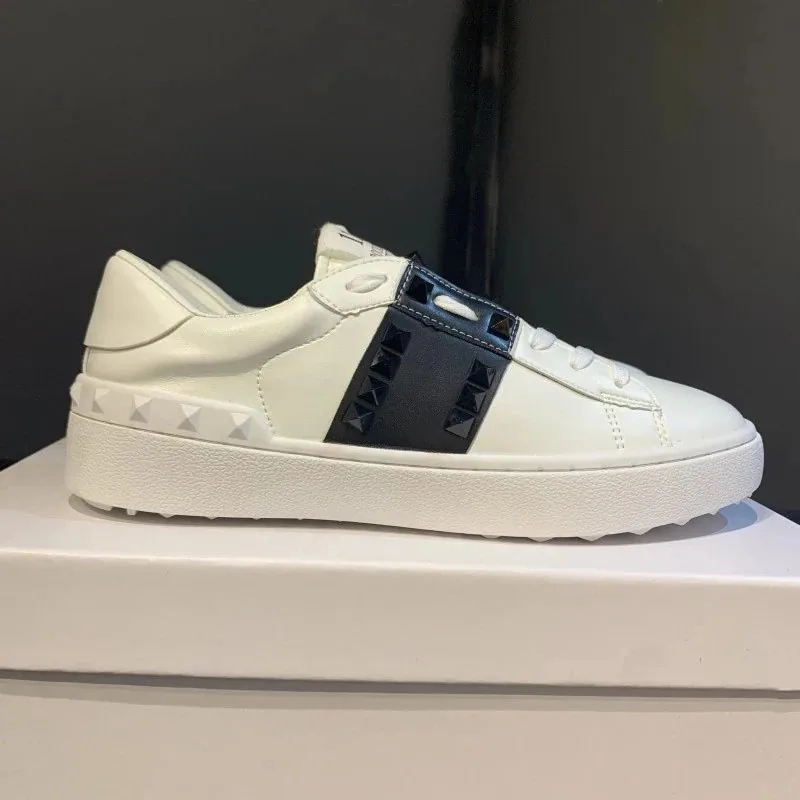 Valentino Rockstud Untitled White Studded Velcro Sneakers — photo 7