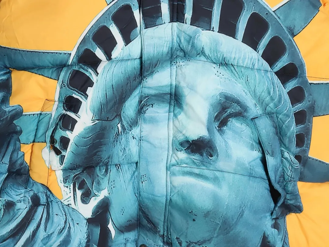 Supreme Statue Of Liberty White Down Jacket — Photo 12