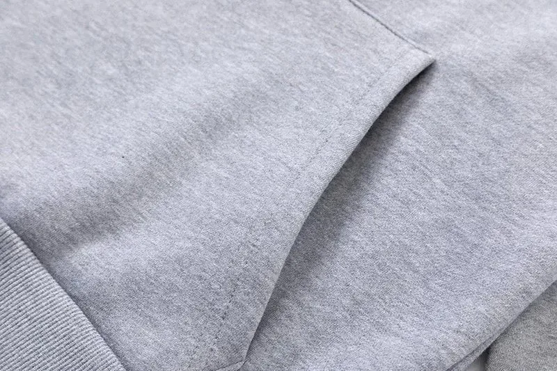 Letter Embroidered Hoodie Set — Photo 7