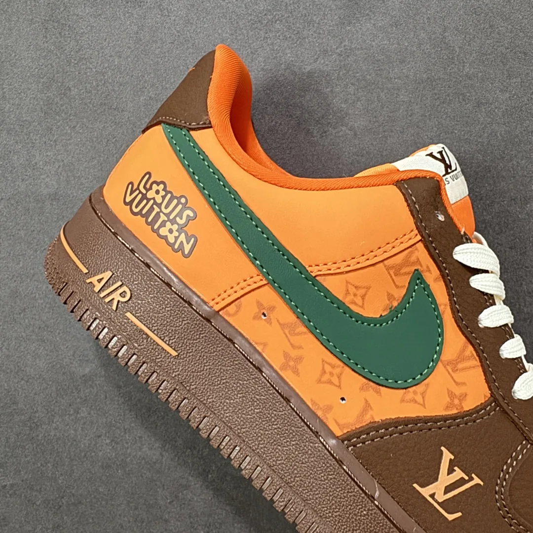 Nike Air Force 1 Green Brown — photo 6