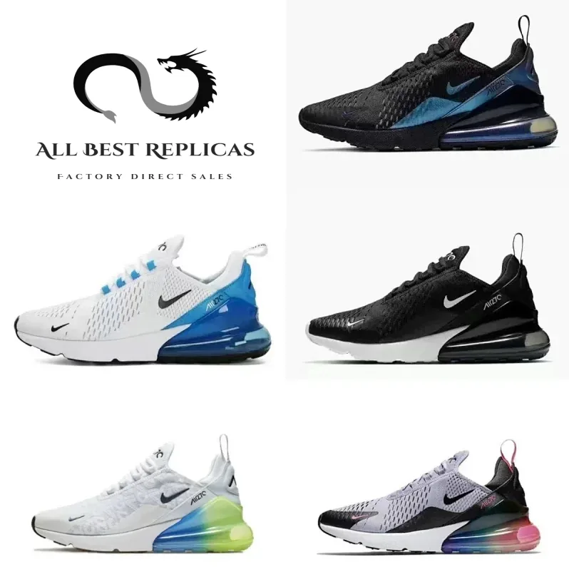 Nike Air Max 270 Blue Lace-Up Trainers