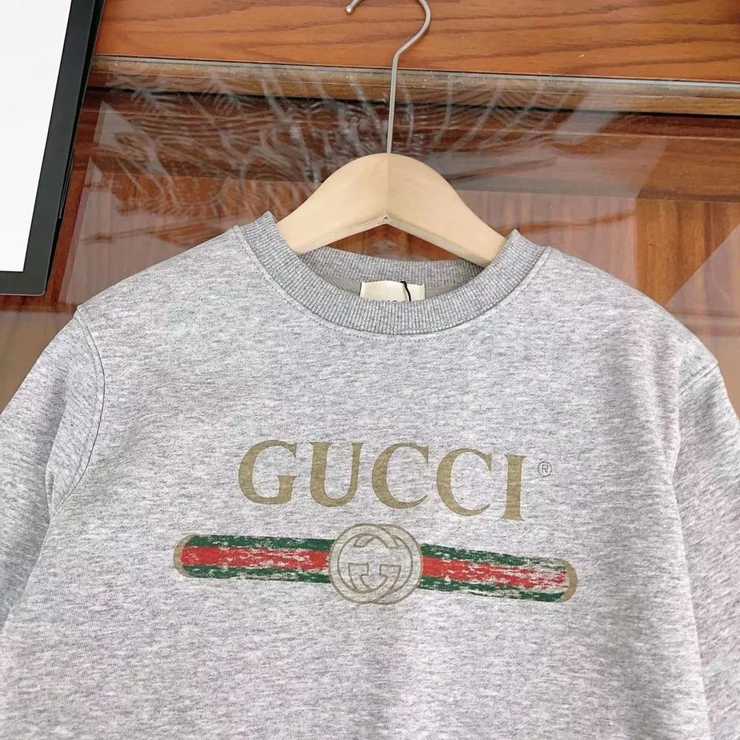 Gucci Kids Logo Crewneck Sweatshirt — Photo 3