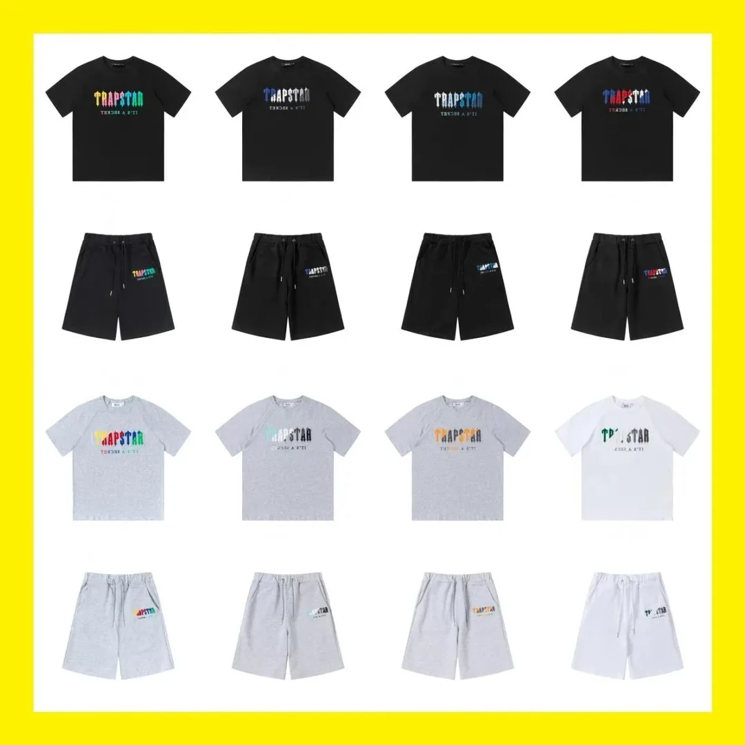 Trapstar Rainbow Gradient Embroidered T-Shirt