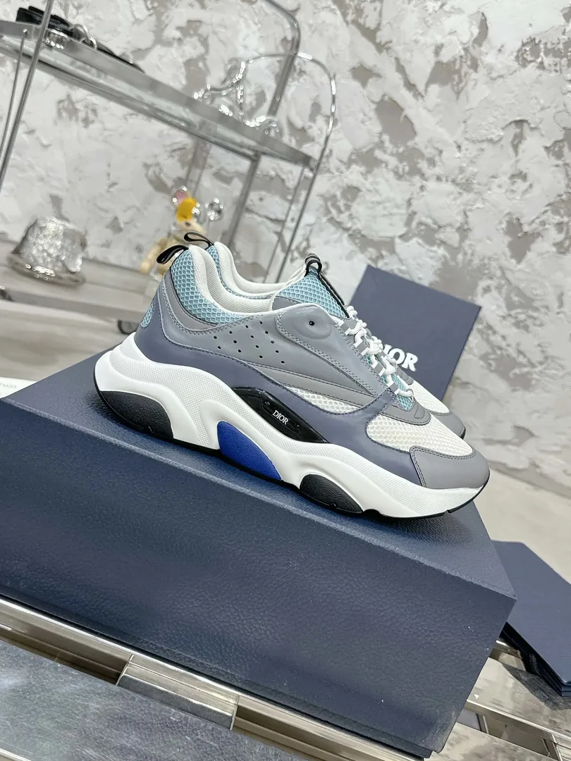 Dior B22 Grey Low-Top Sneakers — Photo 7