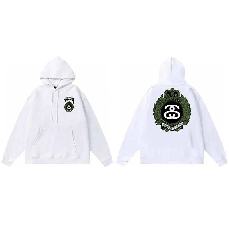 Letter Print Pullover Hoodie — QC