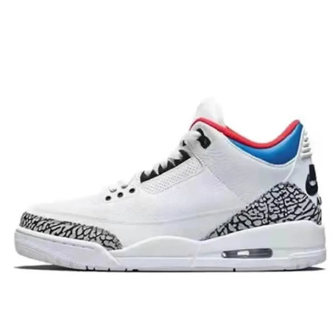 Jordan 3 Red Low-Top Sneakers — photo 8