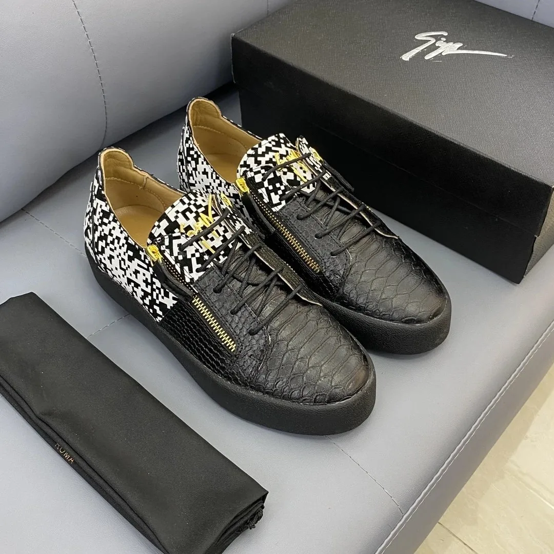 Giuseppe Zanotti Kriss High-Top Cream Sneakers — Photo 9