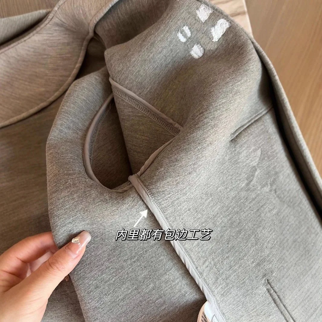 Double-Zip Long-Sleeve Sweatshirt — QC