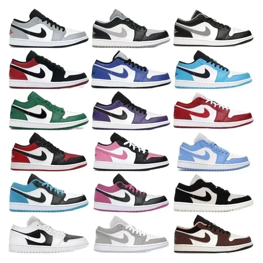 Jordan 1 Low Multicolor Top Sneakers