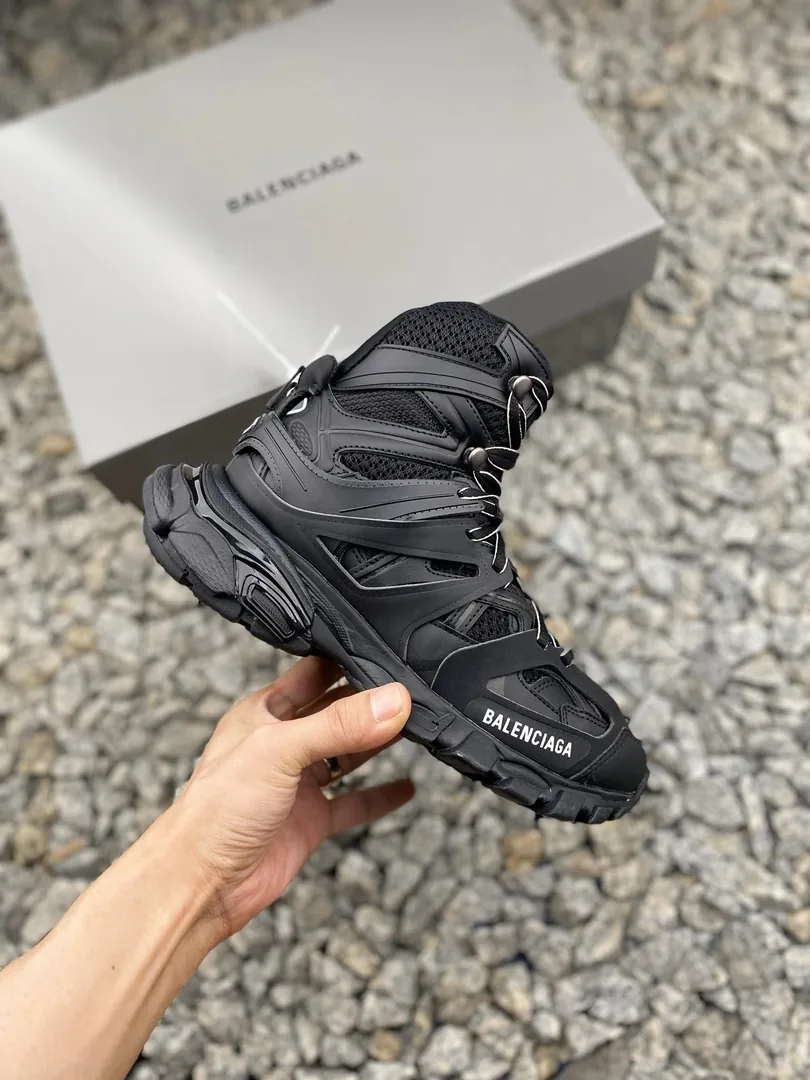 Balenciaga Track White Cream High-Top Trainers — QC