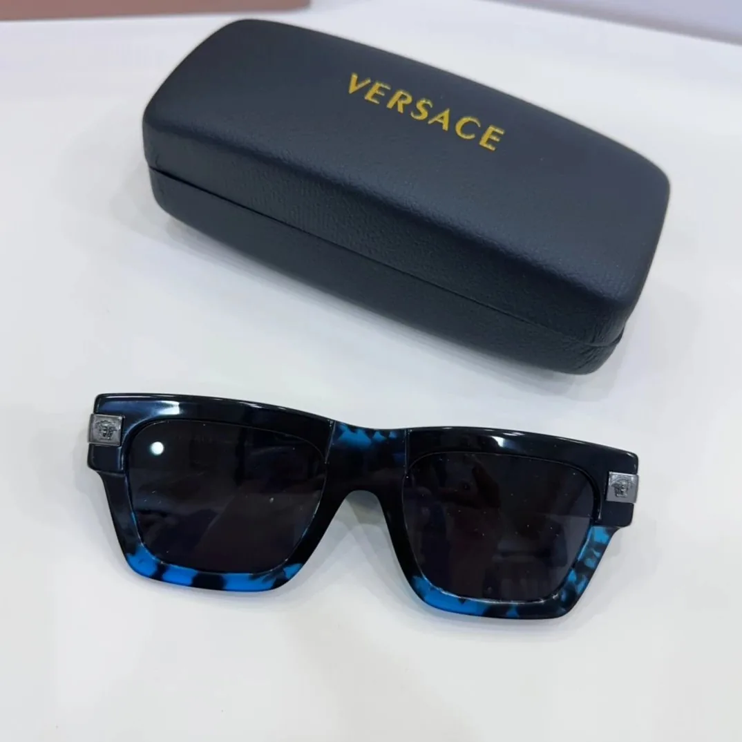 Versace Logo Square Sunglasses Black — Photo 9
