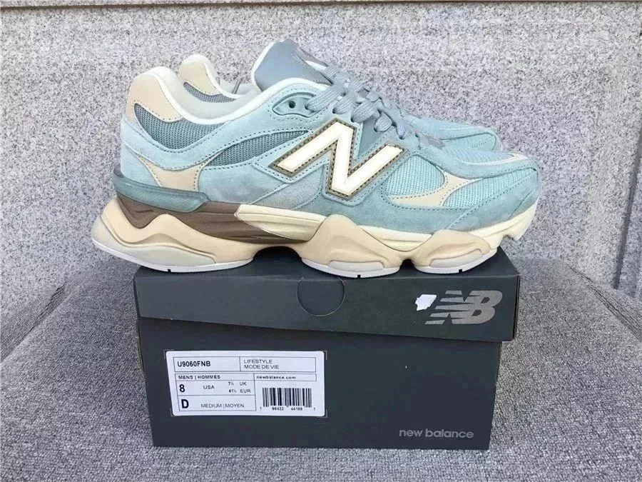 New Balance NB 9060 White Low-Top Sneakers — Photo 12