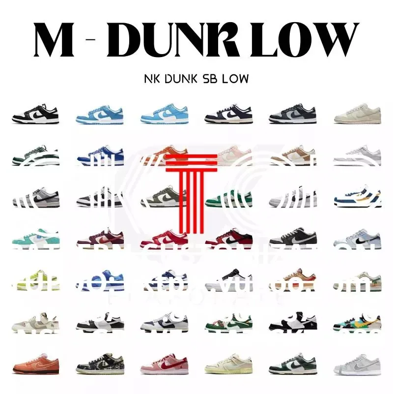 Nike Dunk Low Lace-Up Running Shoes — Photo 2