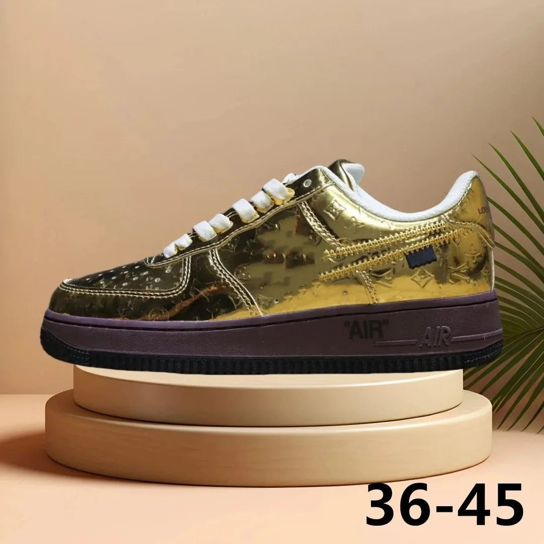 Nike Air Force 1 Brown Low-Top Trainers — Photo 10