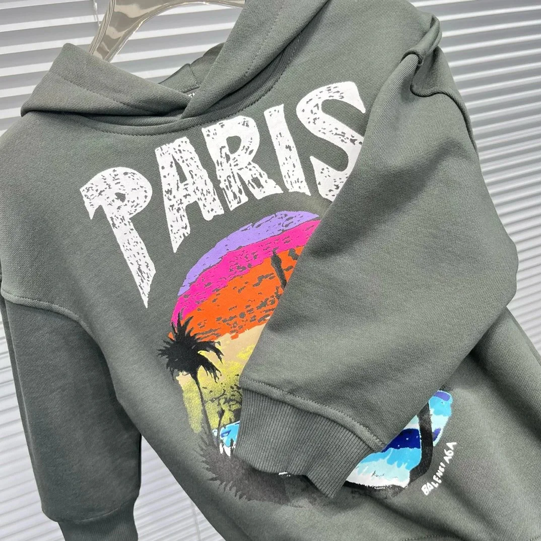 Paris Print Kids Hoodie — Photo 6