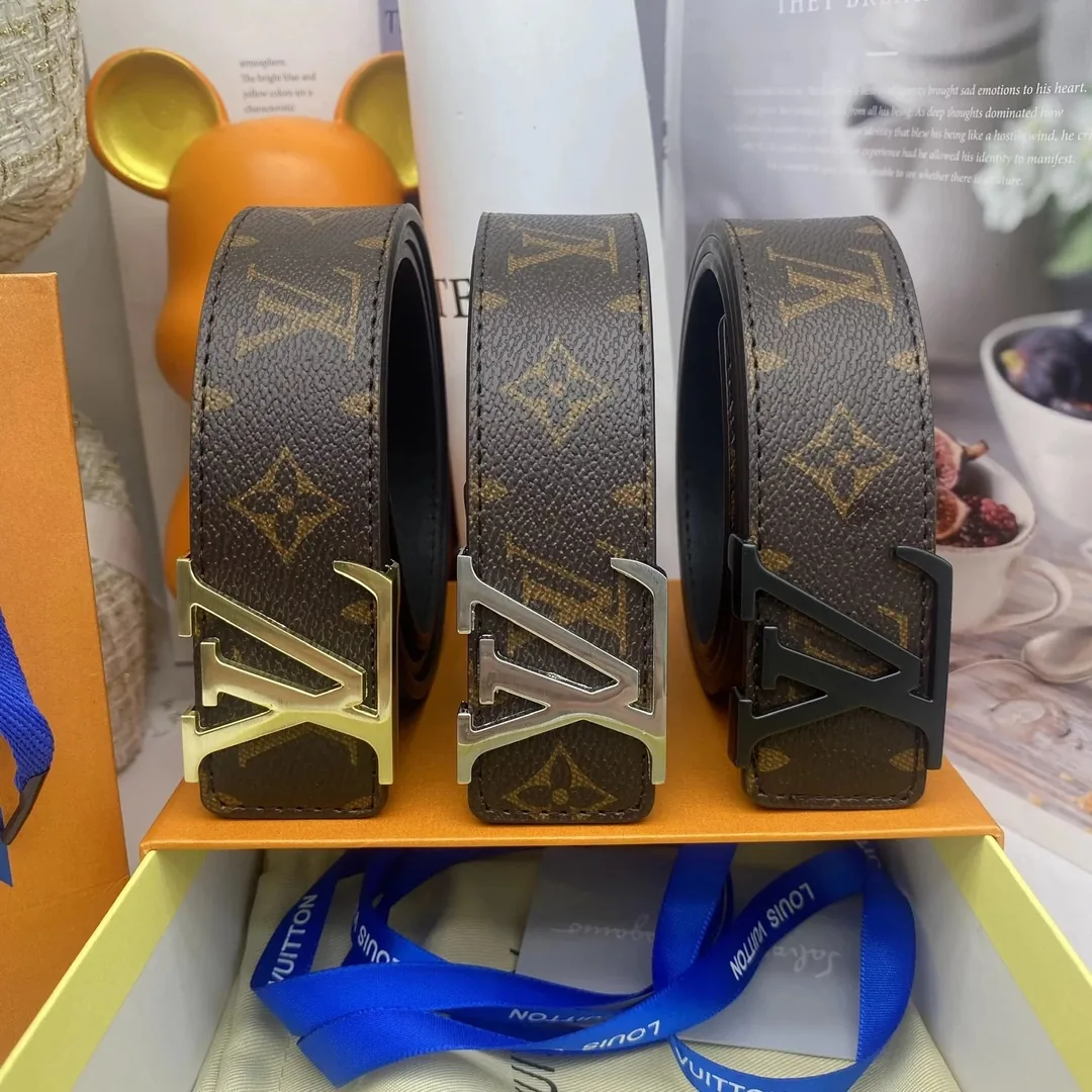 Louis Vuitton Monogram Leather Belt Collection — QC