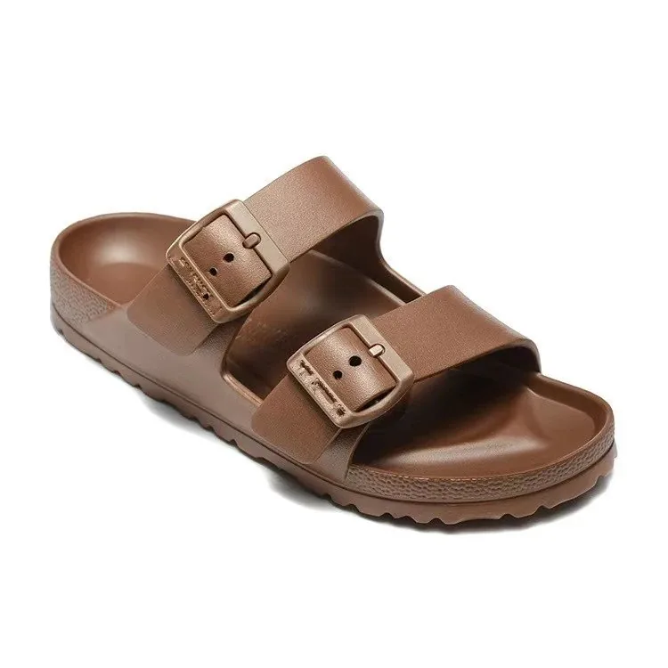 Birkenstock EVA Double-Buckle Slides — QC