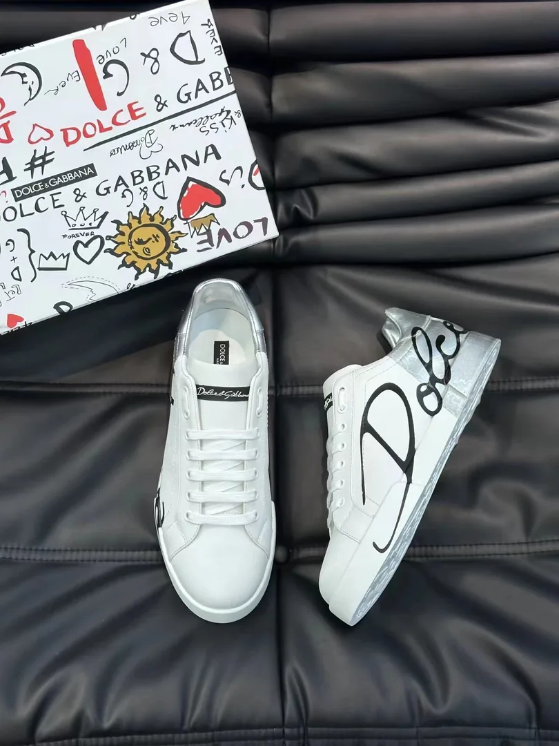 Dolce & Gabbana Portofino & Multicolor Graffiti Sneakers — QC