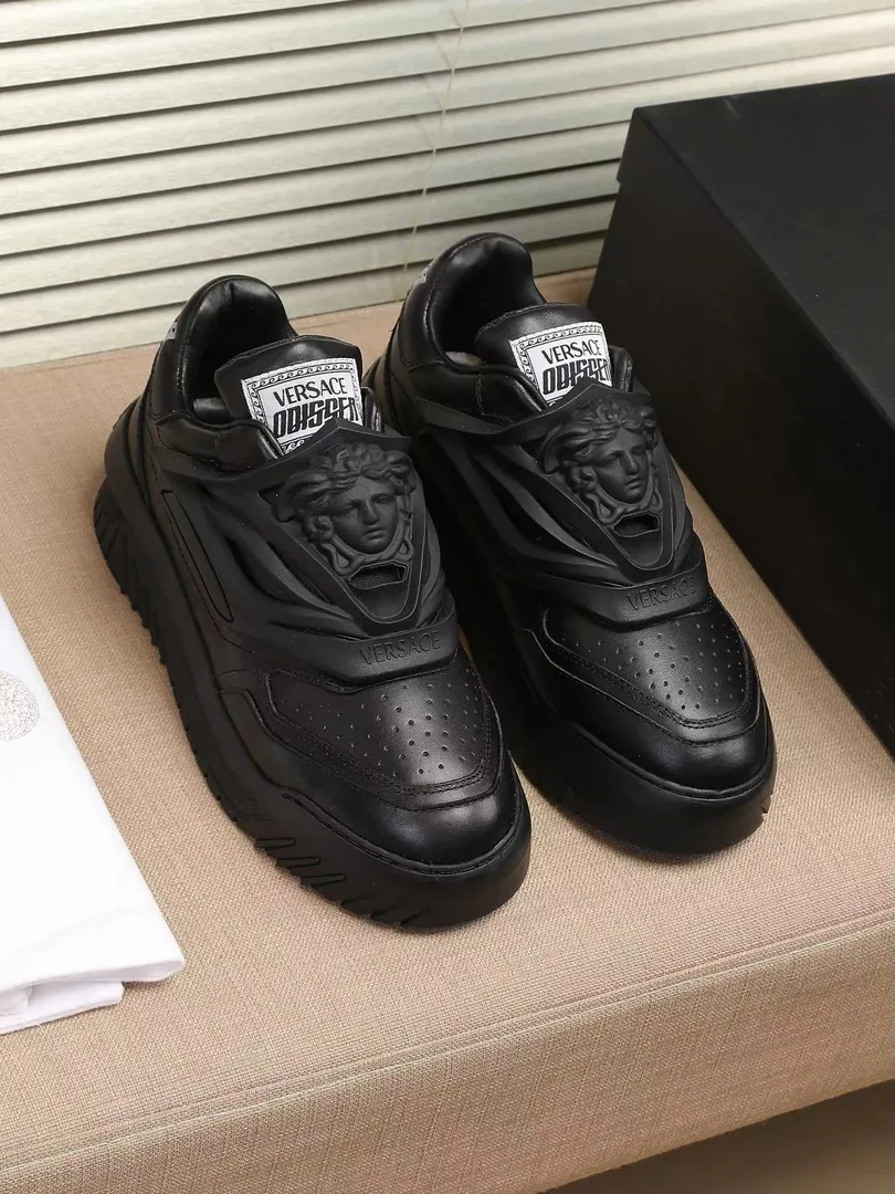 Versace Odissea Black White Sneakers — photo 6