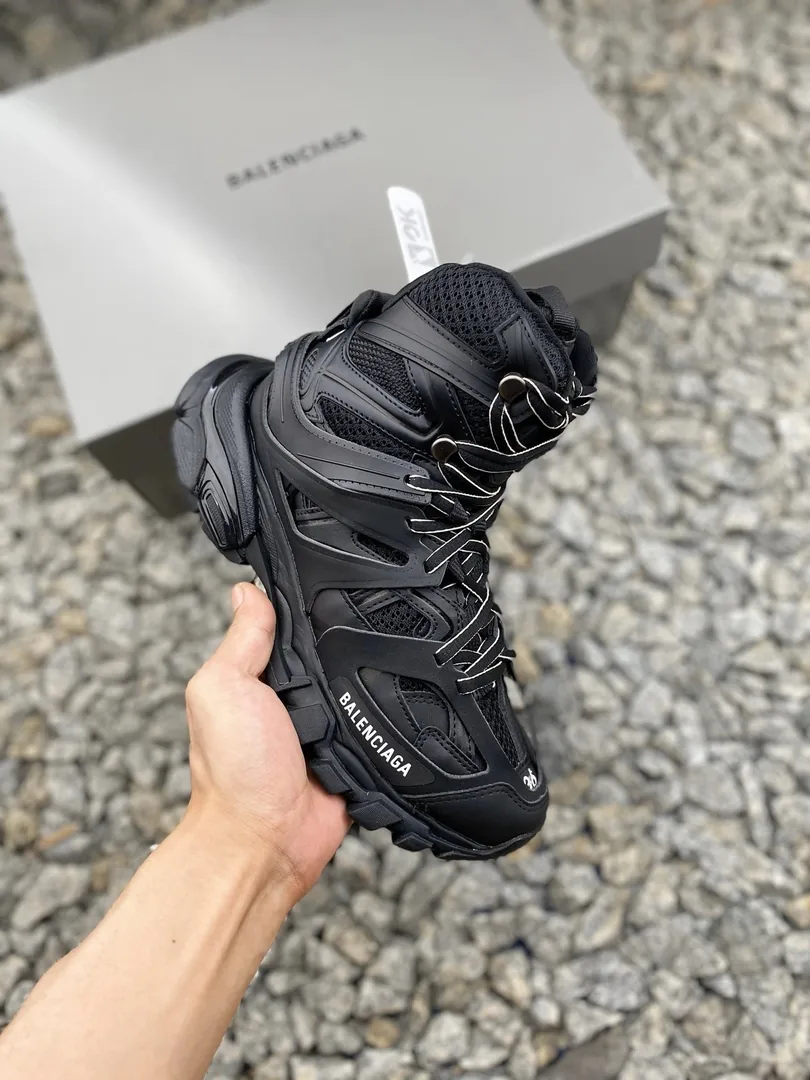 Balenciaga Track White Cream High-Top Trainers — QC
