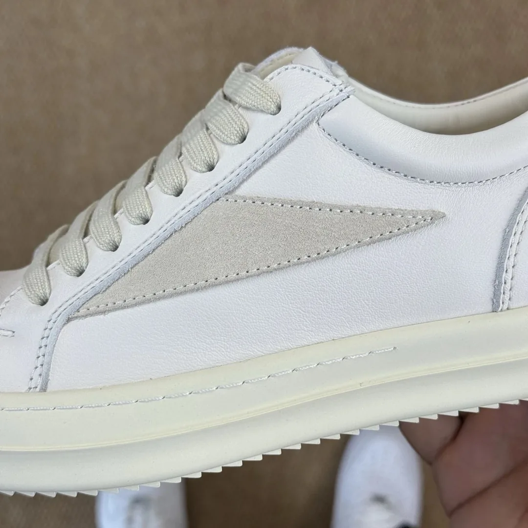 Rick Owens DRKSHDW Low White Sneakers — Photo 3